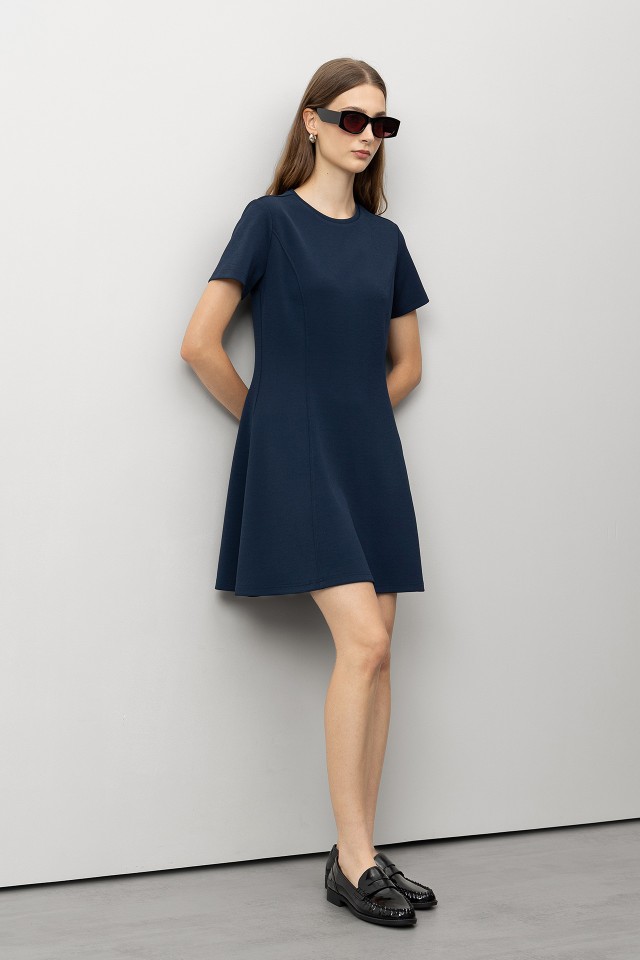 Flared Knit Dress