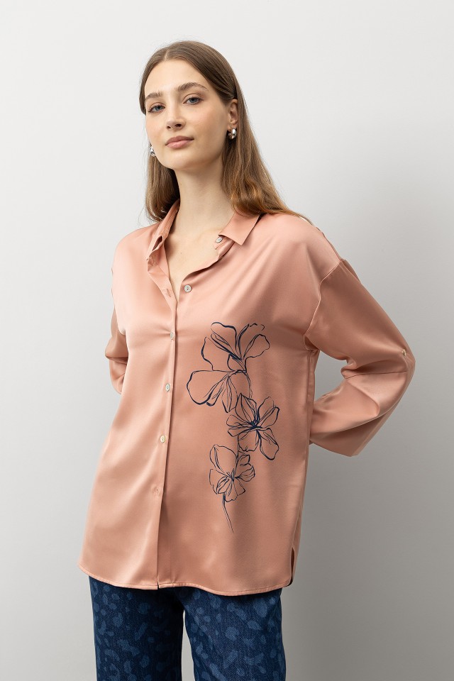 Camisa Relaxed Estampado Floral