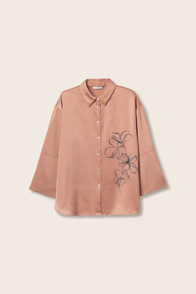 Relaxed Shirt with Floral Print Relaxed Shirt with Floral Print