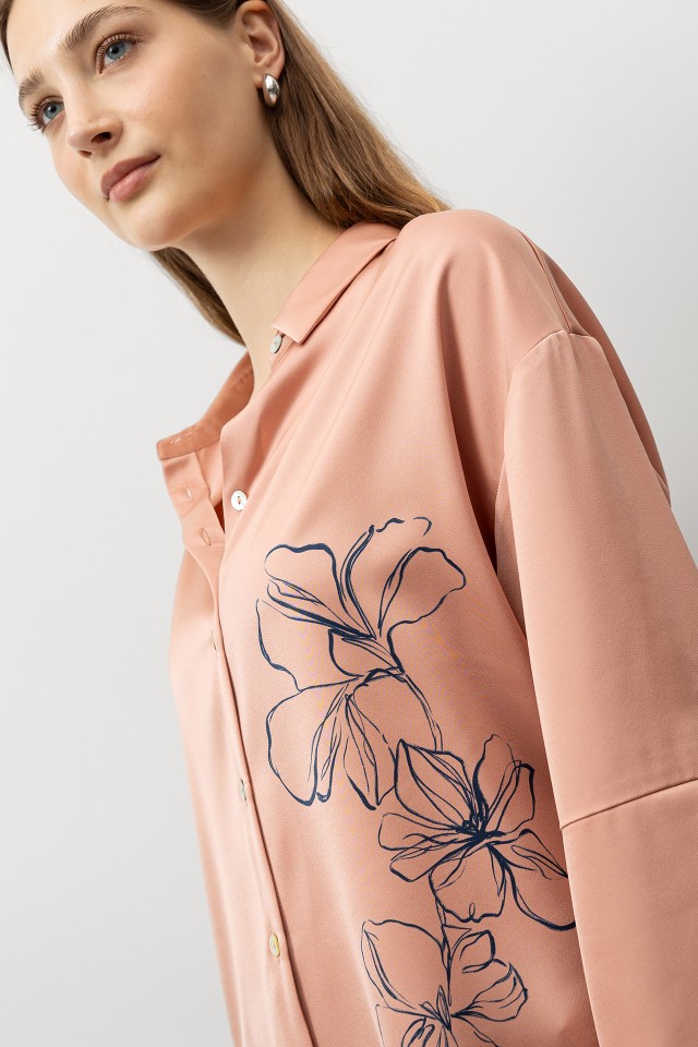 Relaxed Shirt with Floral Print Relaxed Shirt with Floral Print