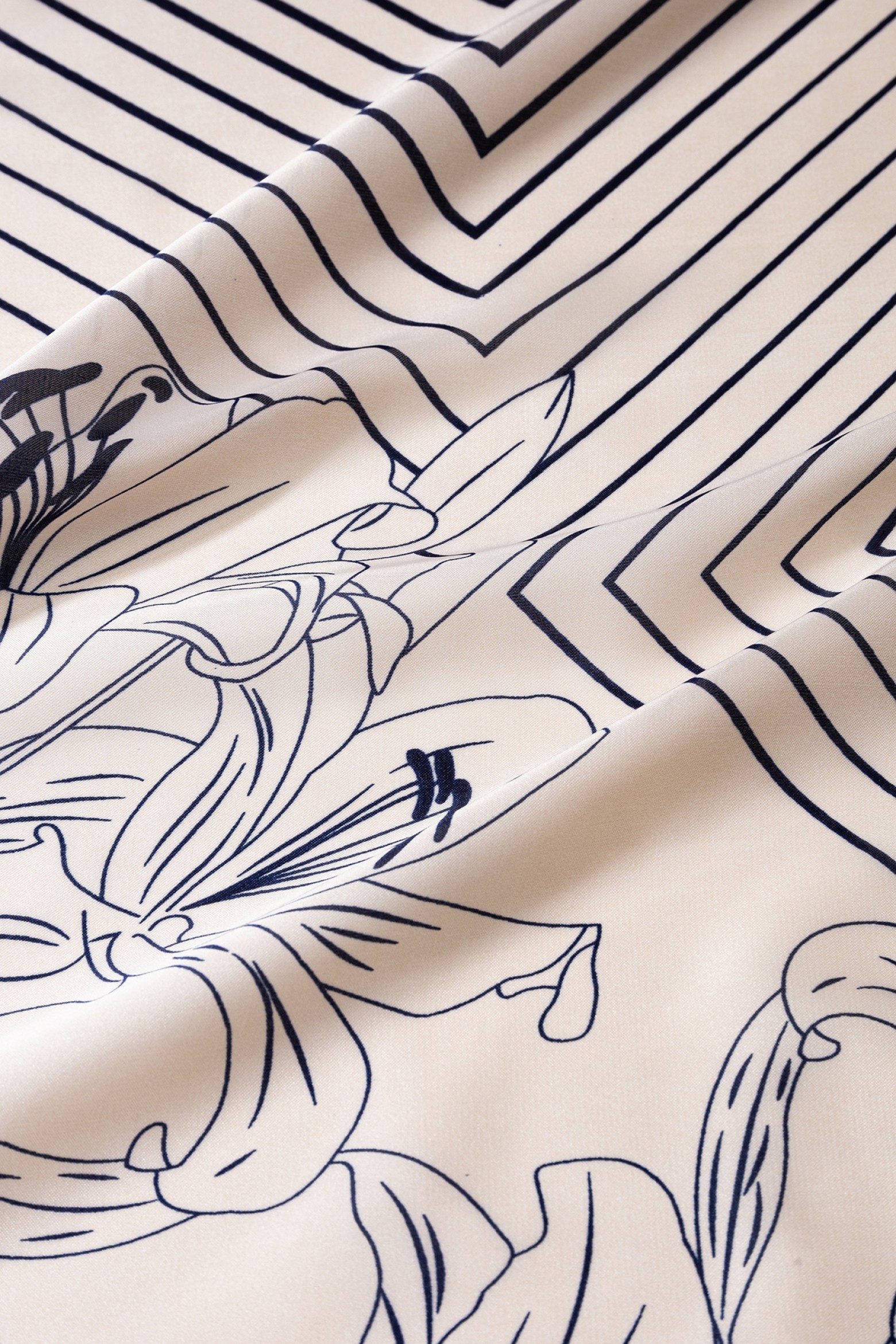 Floral Satin Bandana