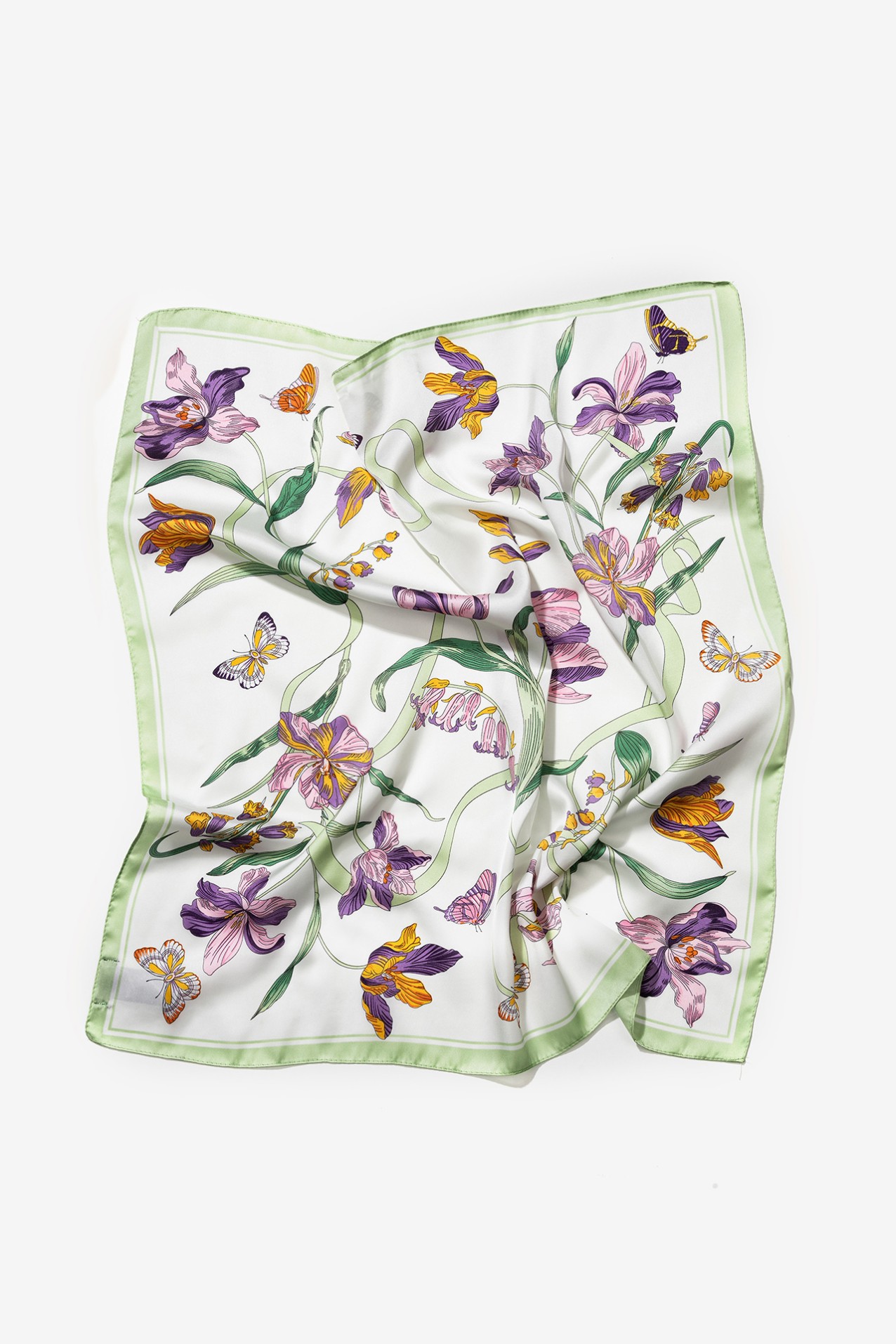 Floral Satin Bandana