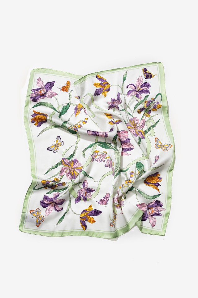 Floral Satin Bandana Floral Satin Bandana