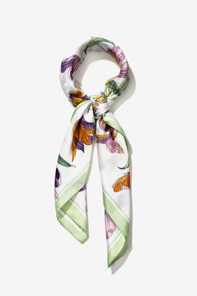 Bandana Acetinada Floral