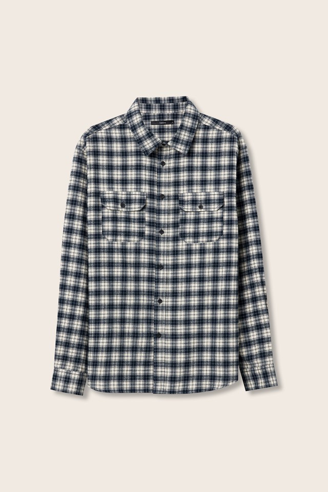 Camisa Flanela de Algodão Xadrez Camisa Flanela de Algodão Xadrez