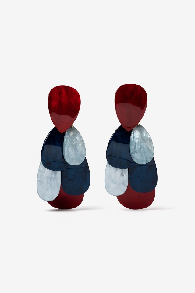 Pendientes geomtricos coloridos