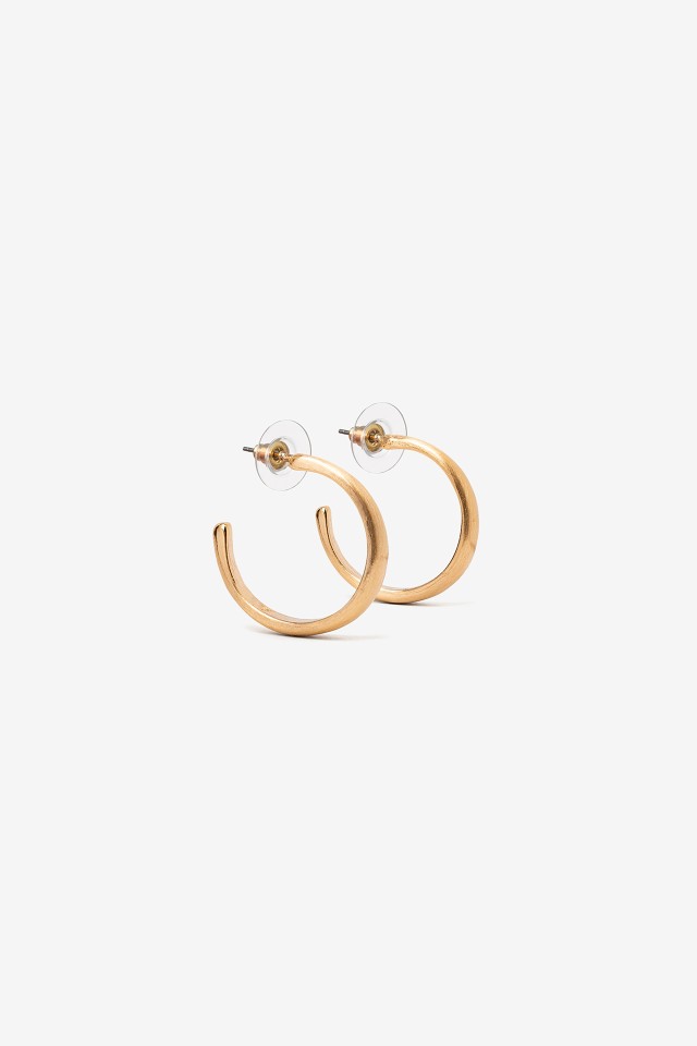 Pendientes de aro dorados