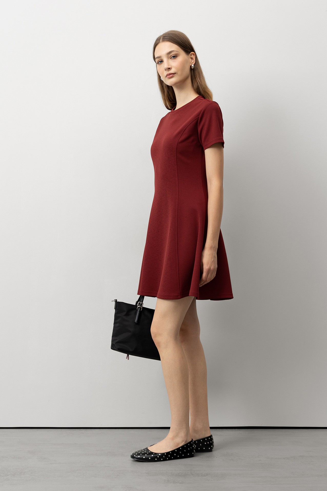 Flared Knit Dress