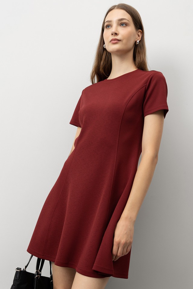 Flared Knit Dress