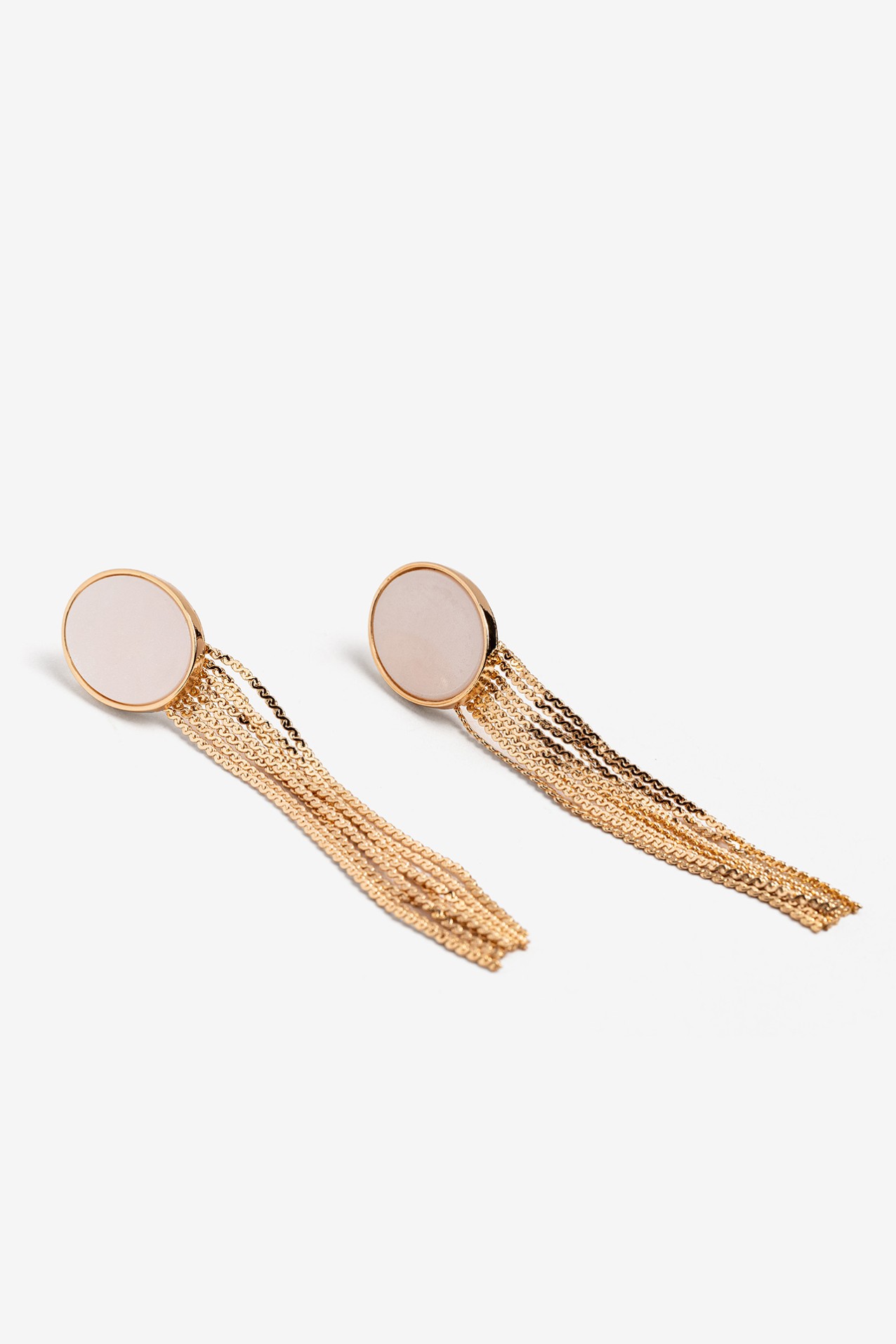 Brincos Dourados com Correntes