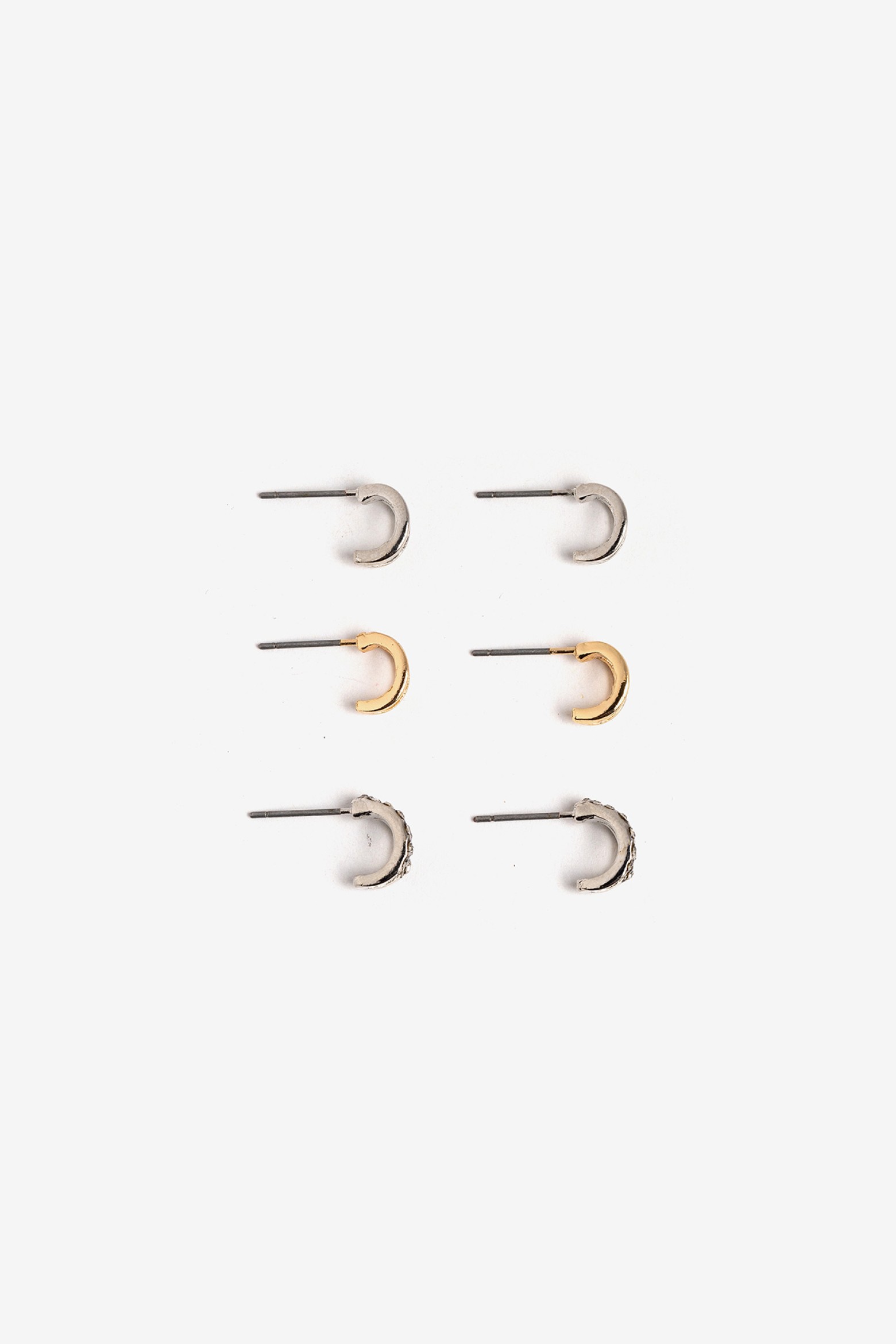 Silver and Gold Earrings