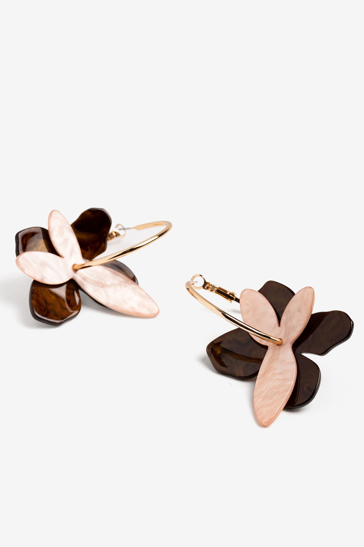 Brincos Florais Dourados