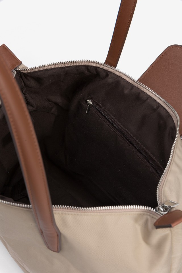 Mala Shopper de Nylon Combinada Mala Shopper de Nylon Combinada