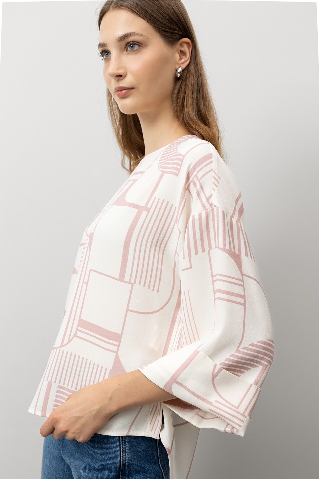 Printed Relaxed Blouse