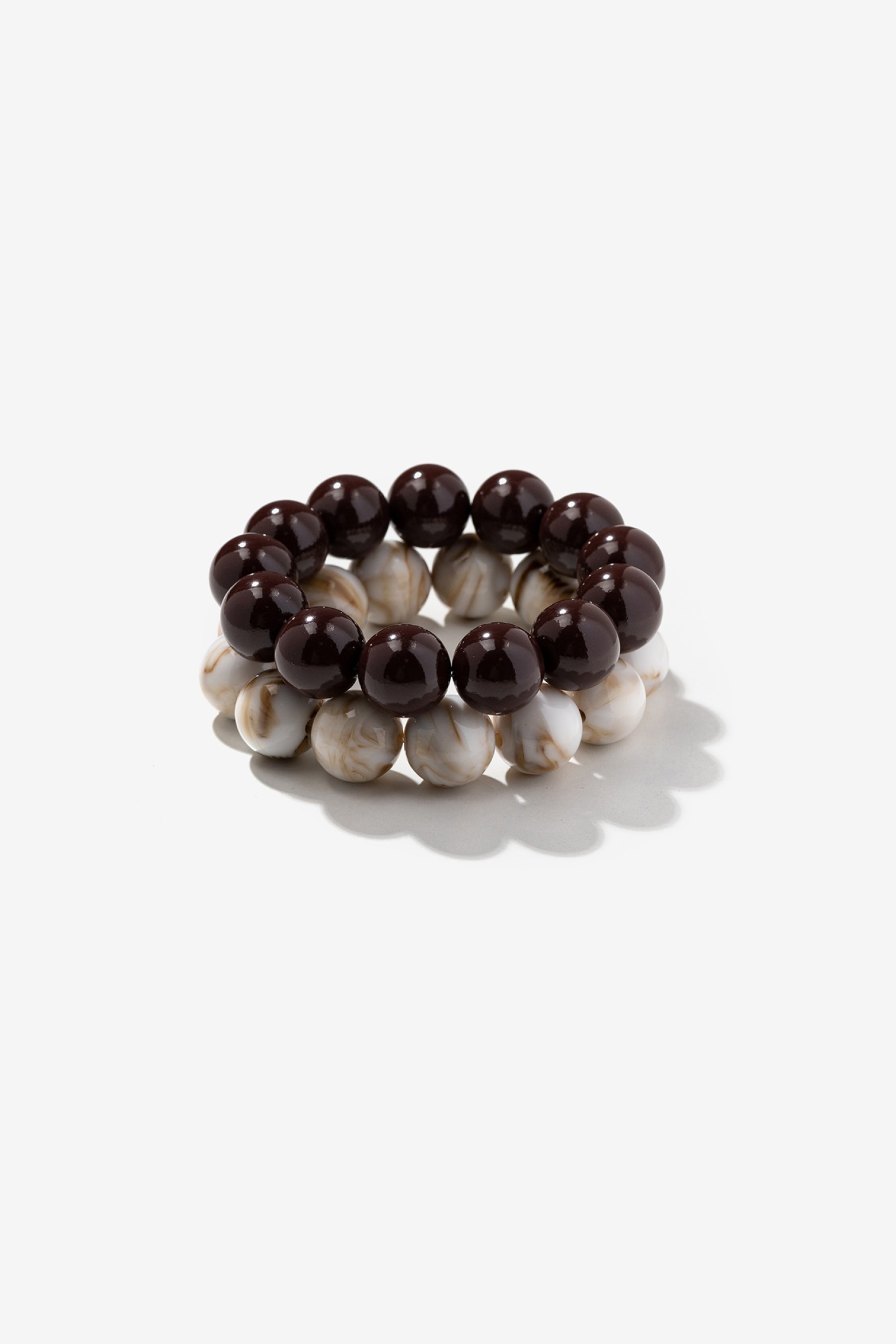 Pulsera de cuentas bicolor
