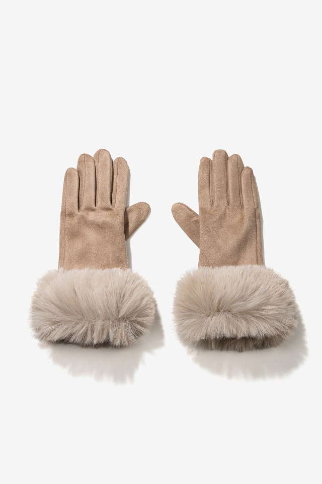 Luvas Efeito Camura com Pelcia