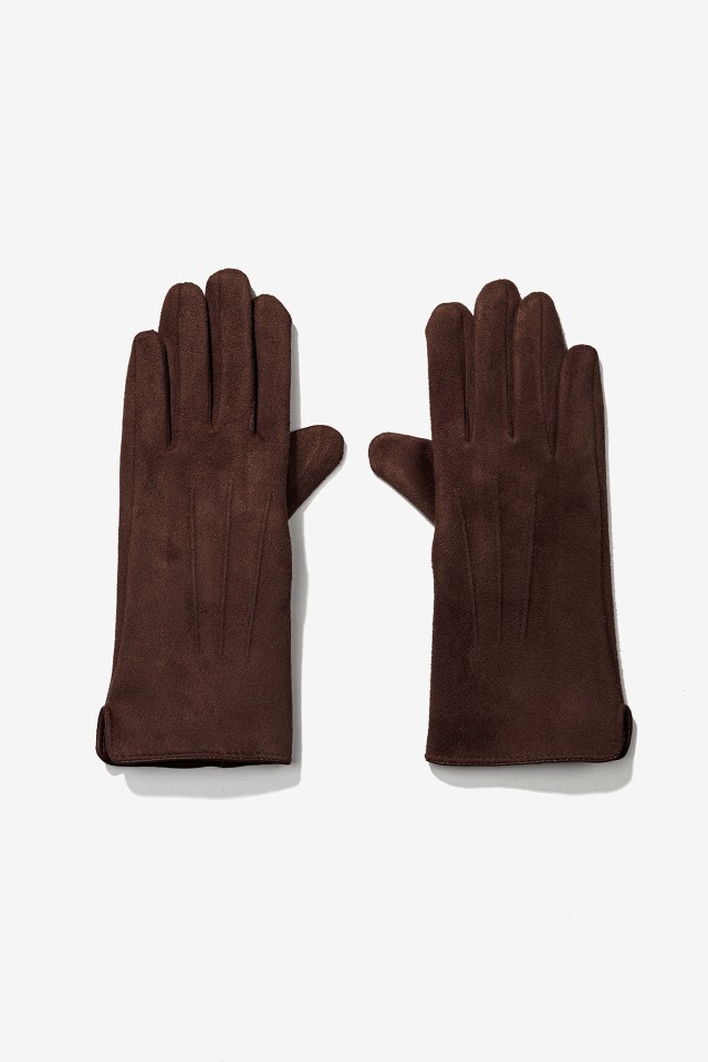 Luvas Castanho Elegantes