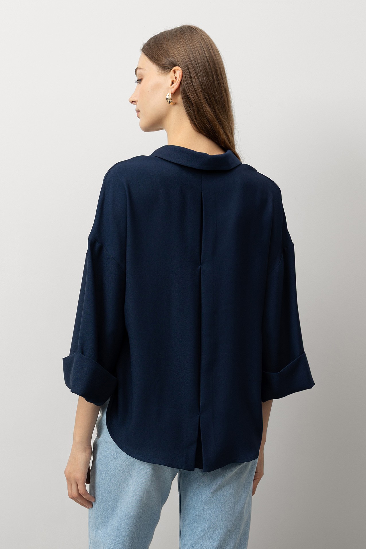 Camisa Relaxed com Botes Metlicos