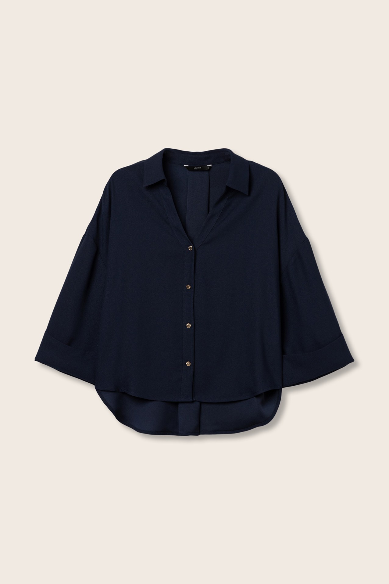 Camisa Relaxed com Botes Metlicos