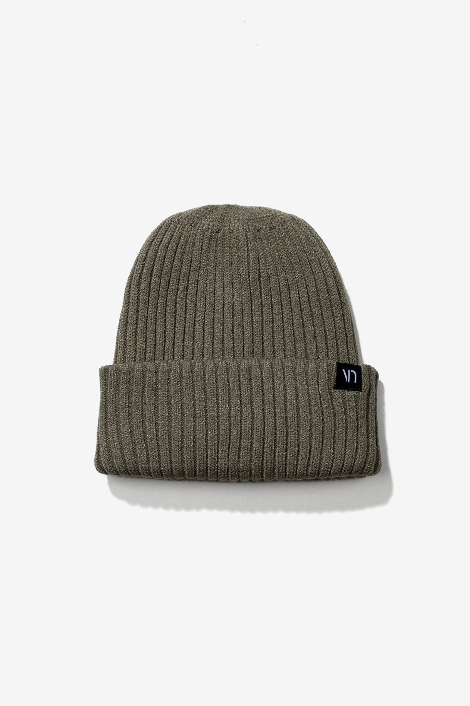 Green Ribbed Beanie