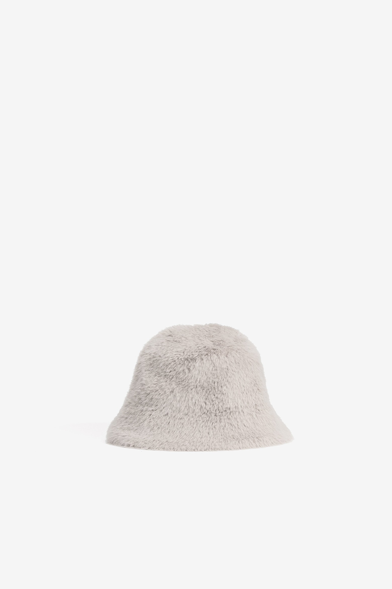 Beige Furry Bucket Hat