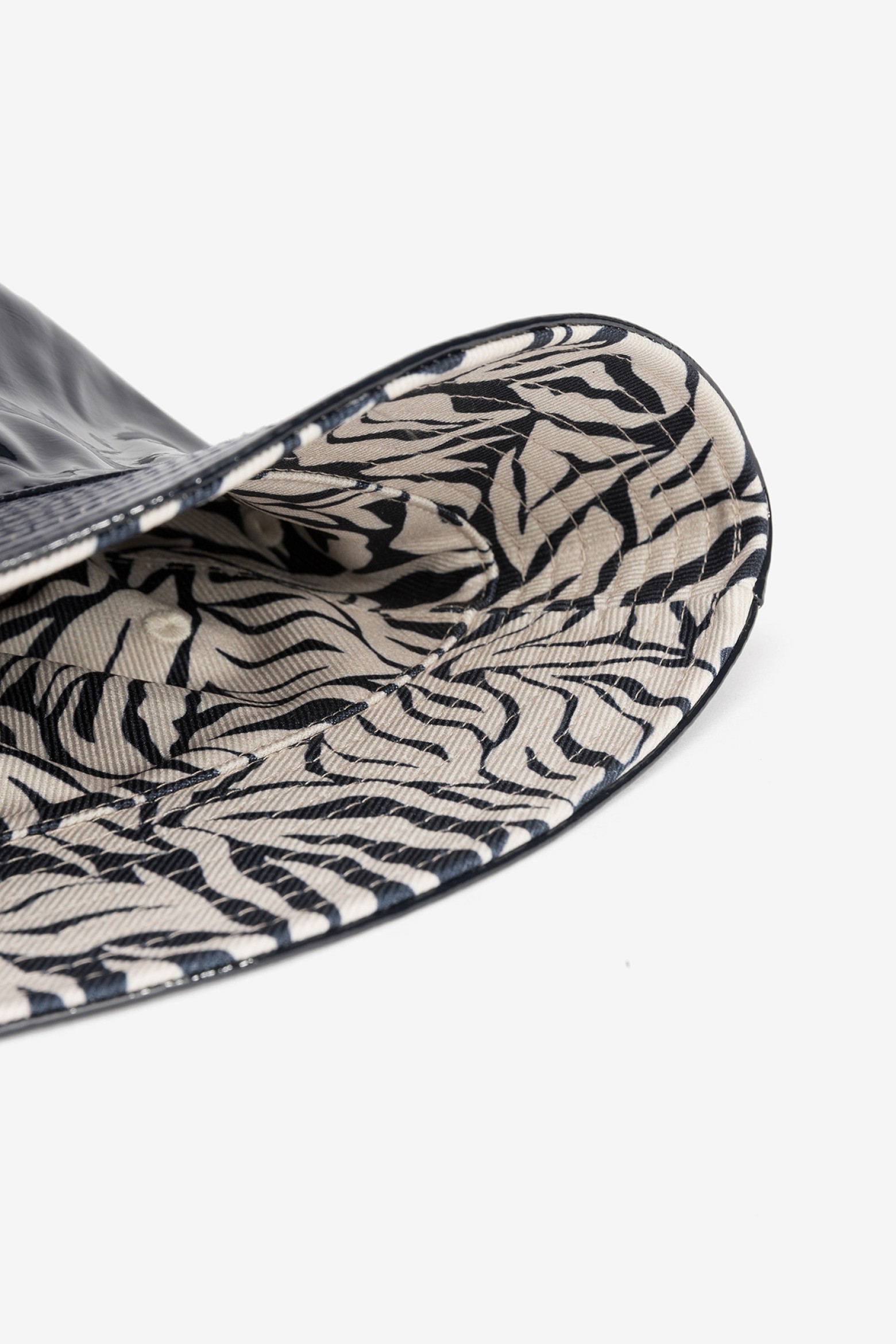 Glossy Black Bucket Hat