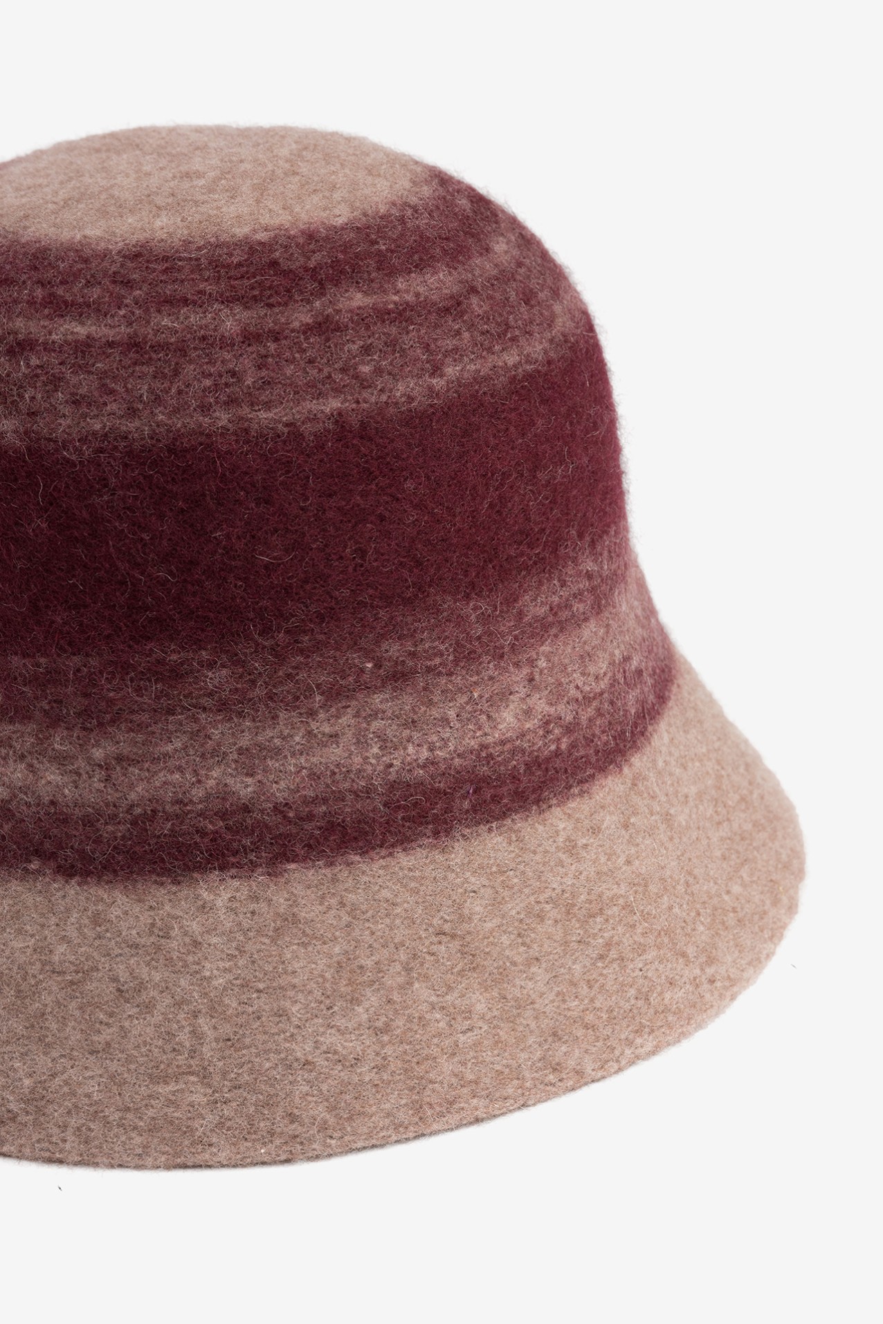 Striped Burgundy Bucket Hat