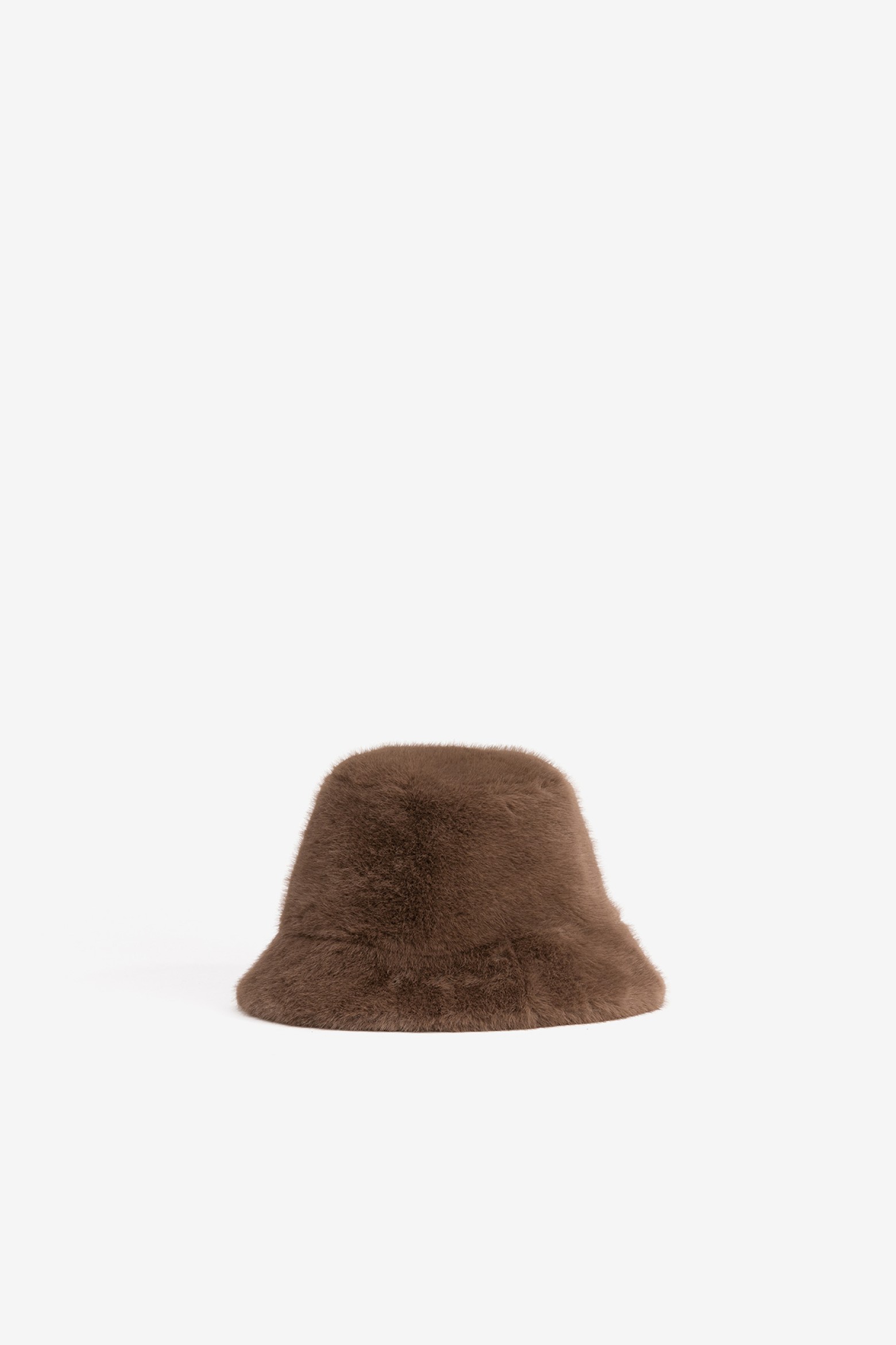 Brown Furry Bucket Hat