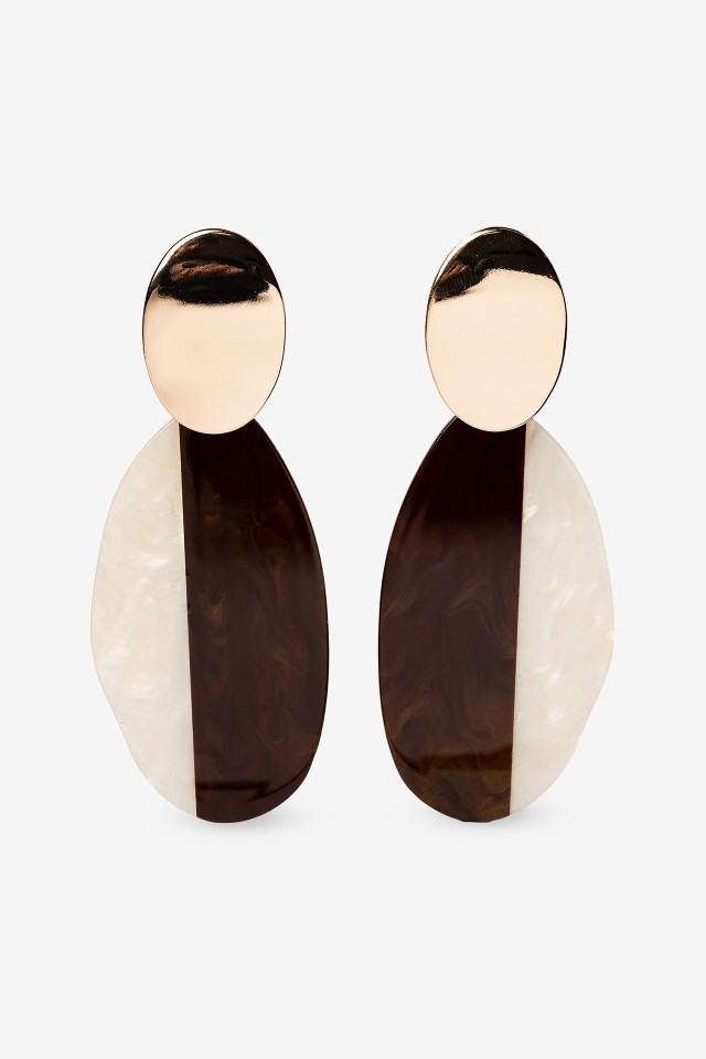 Brincos Geomtricos Dourados