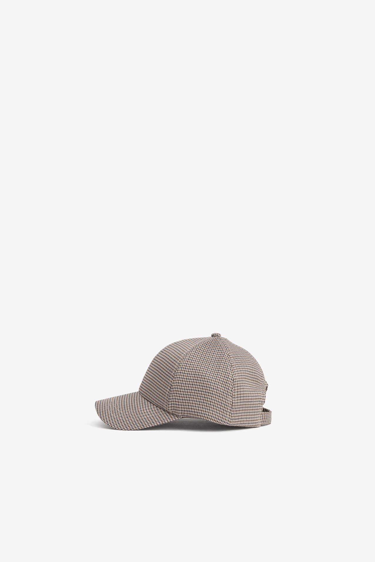 Brown Checkered Cap