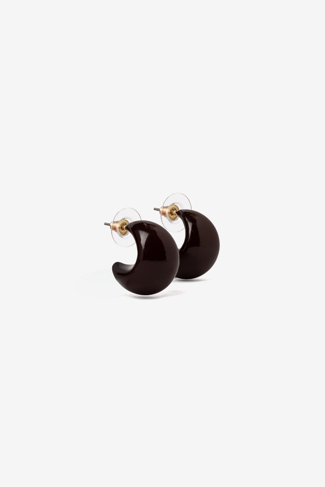 Dark Crescent Earrings
