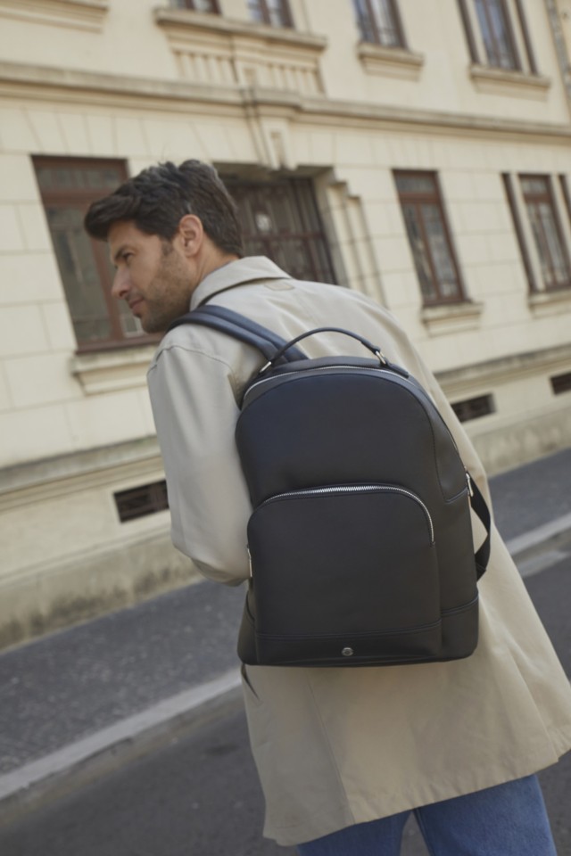 Office Faux Leather Effect Backpack