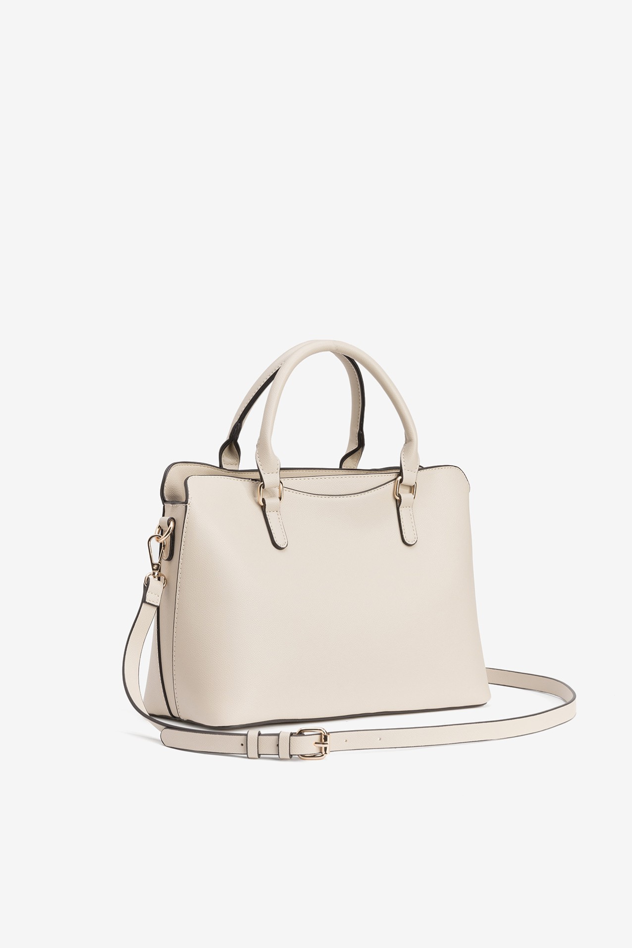 Beige Handbag with Straps
