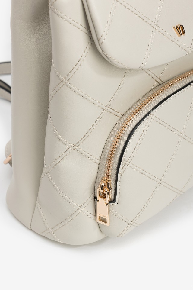 Mochila beige acolchada Mochila beige acolchada