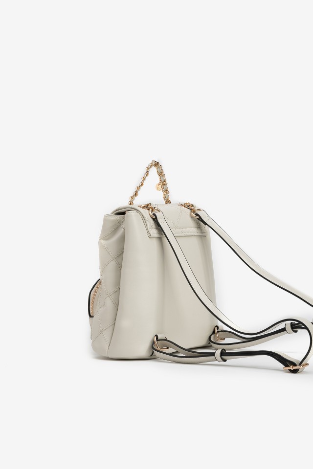 Mochila beige acolchada Mochila beige acolchada