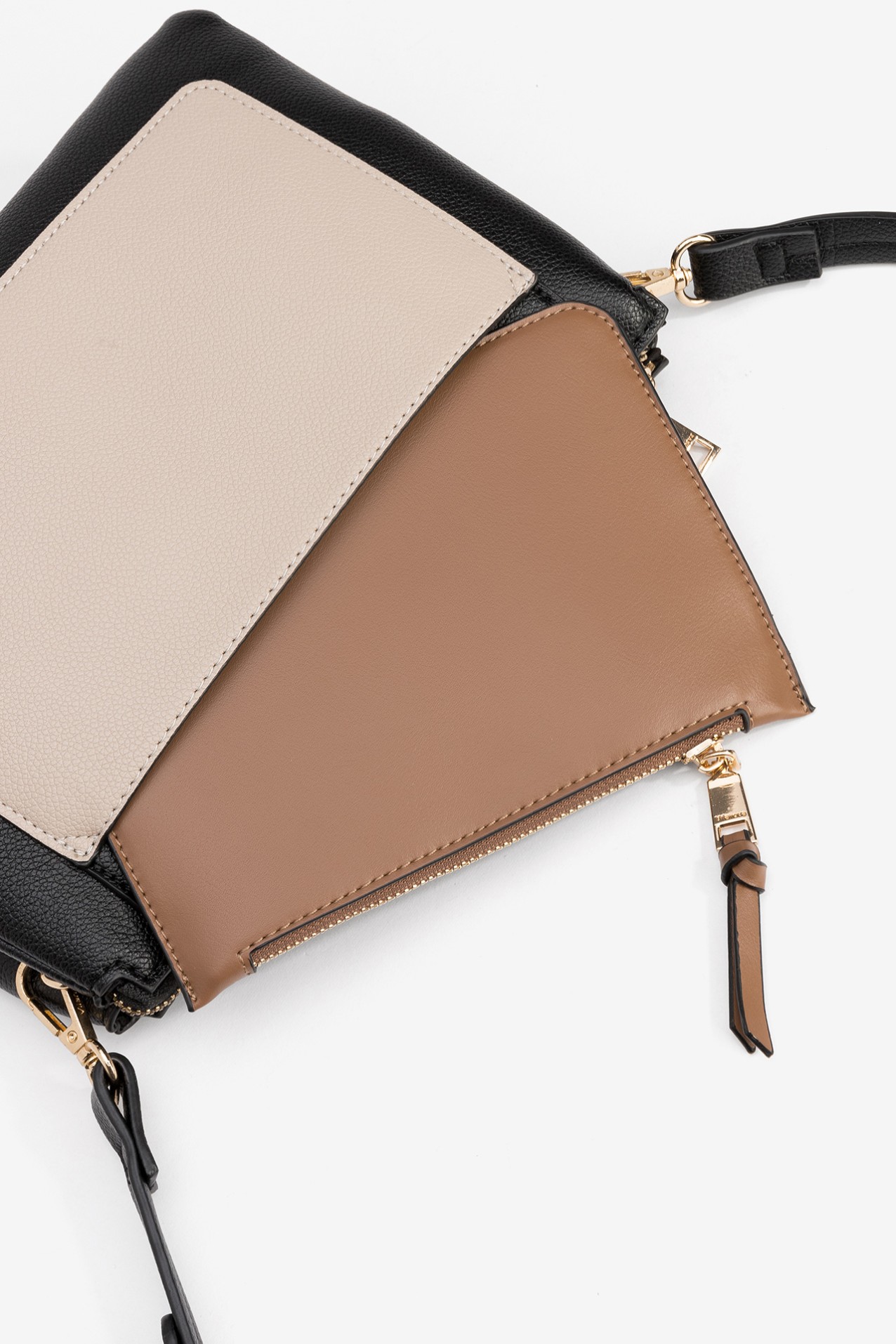 Black and Beige Handbag