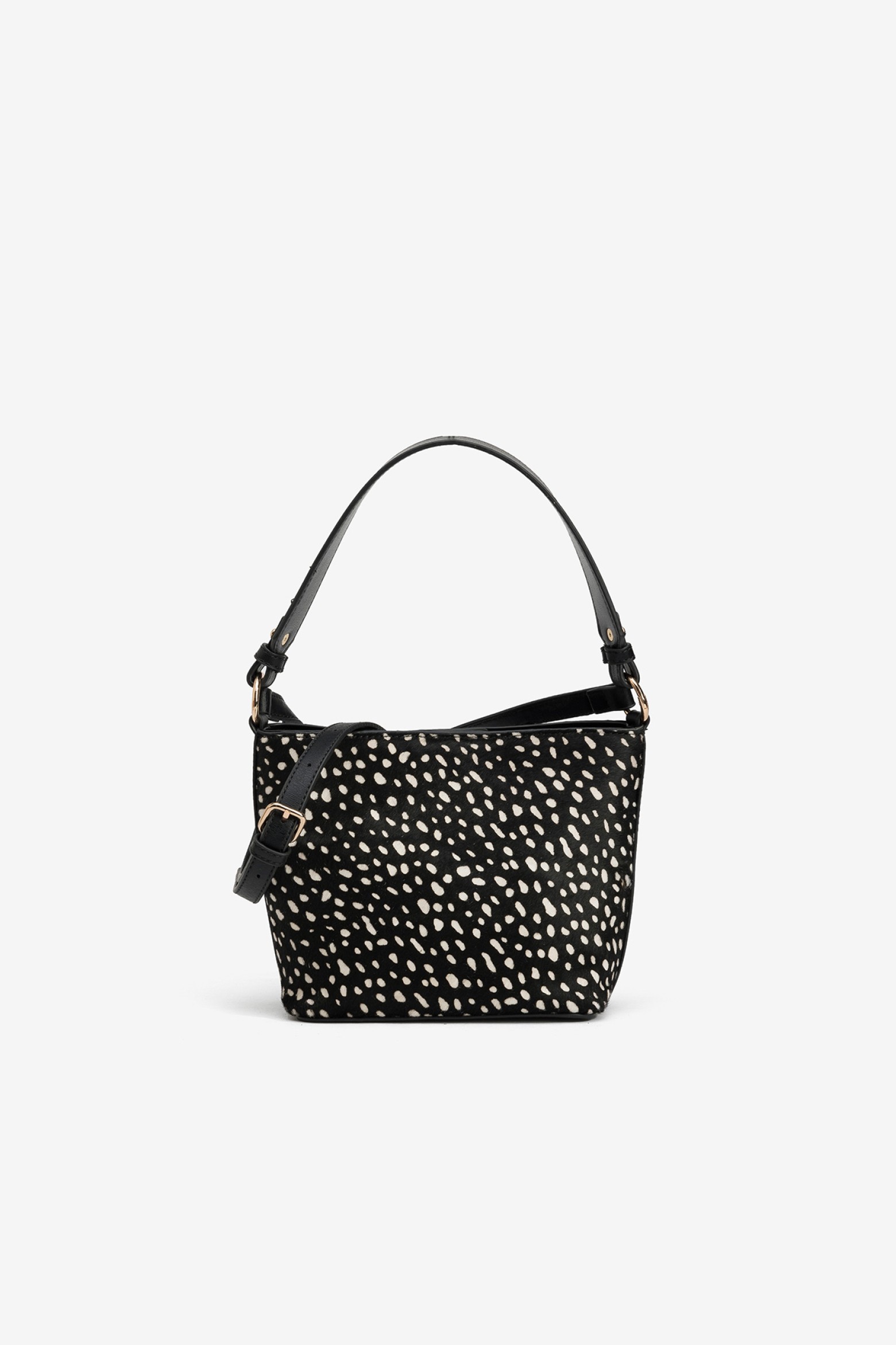 Black Patterned Handbag