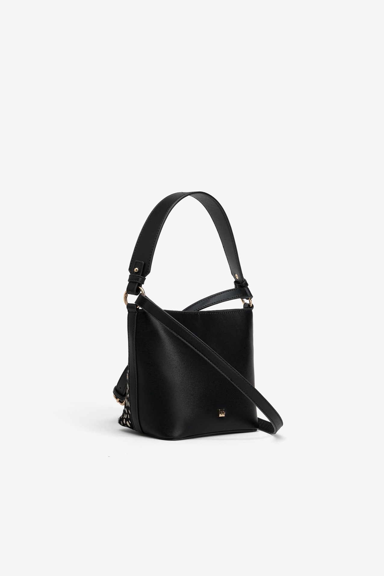 Bolso negro estampado
