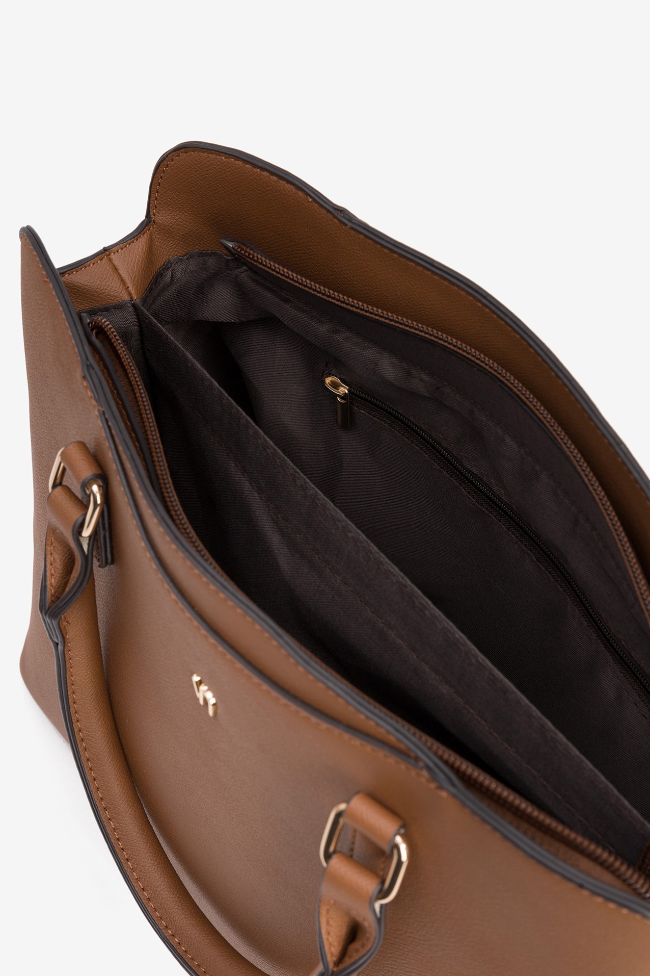 Brown Handbag with Strap