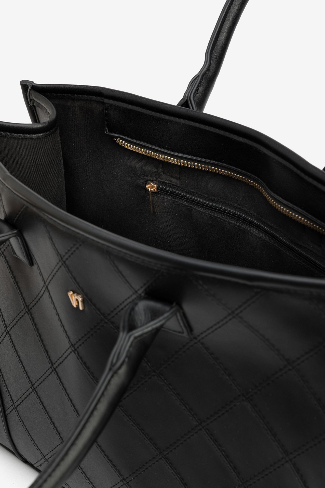 Black Quilted Handbag