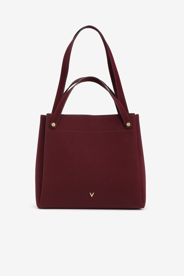 Elegant Burgundy Handbag