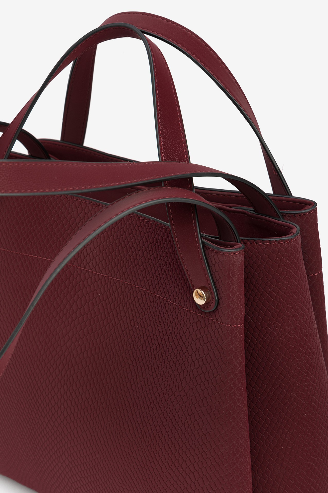 Elegant Burgundy Handbag