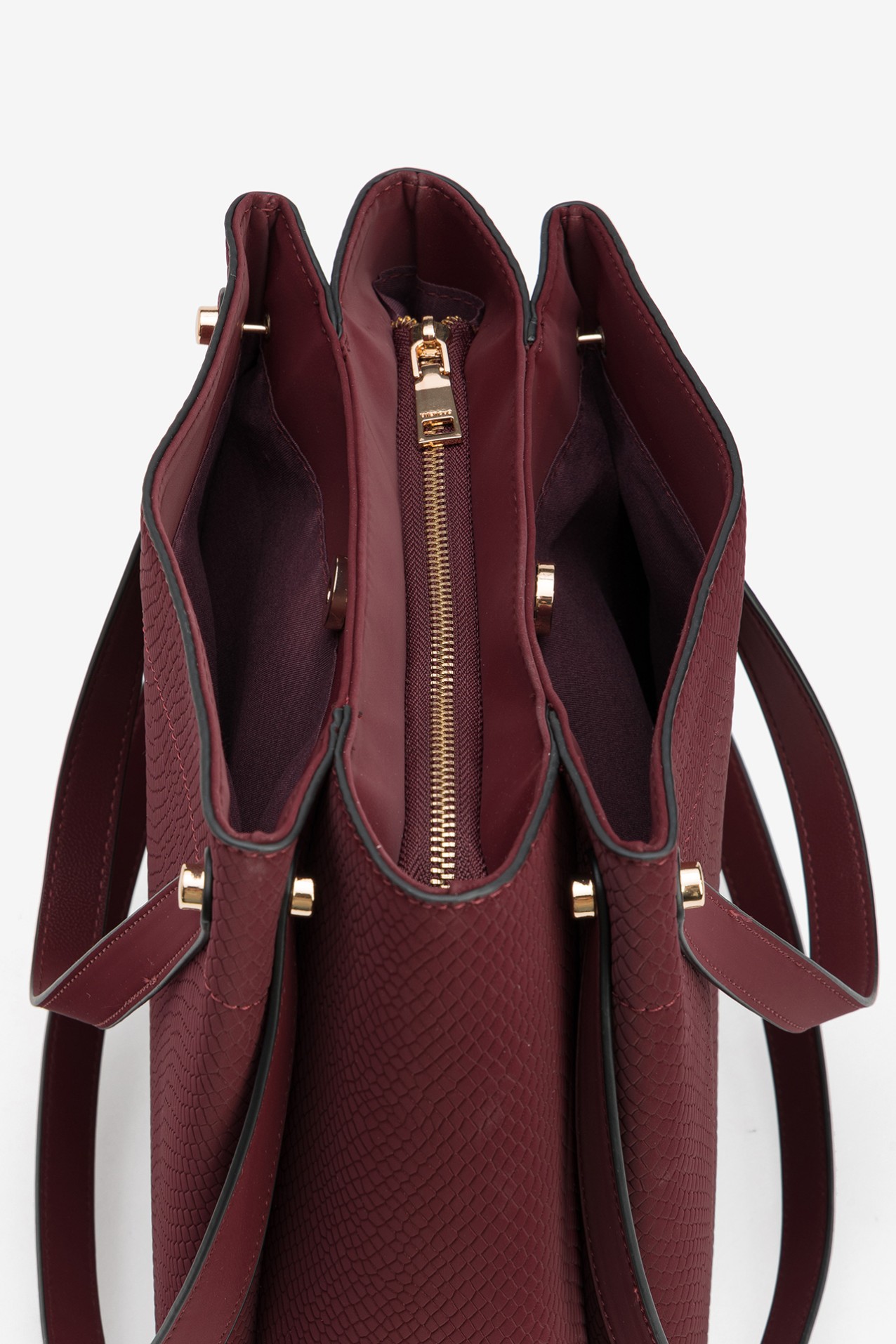 Elegant Burgundy Handbag