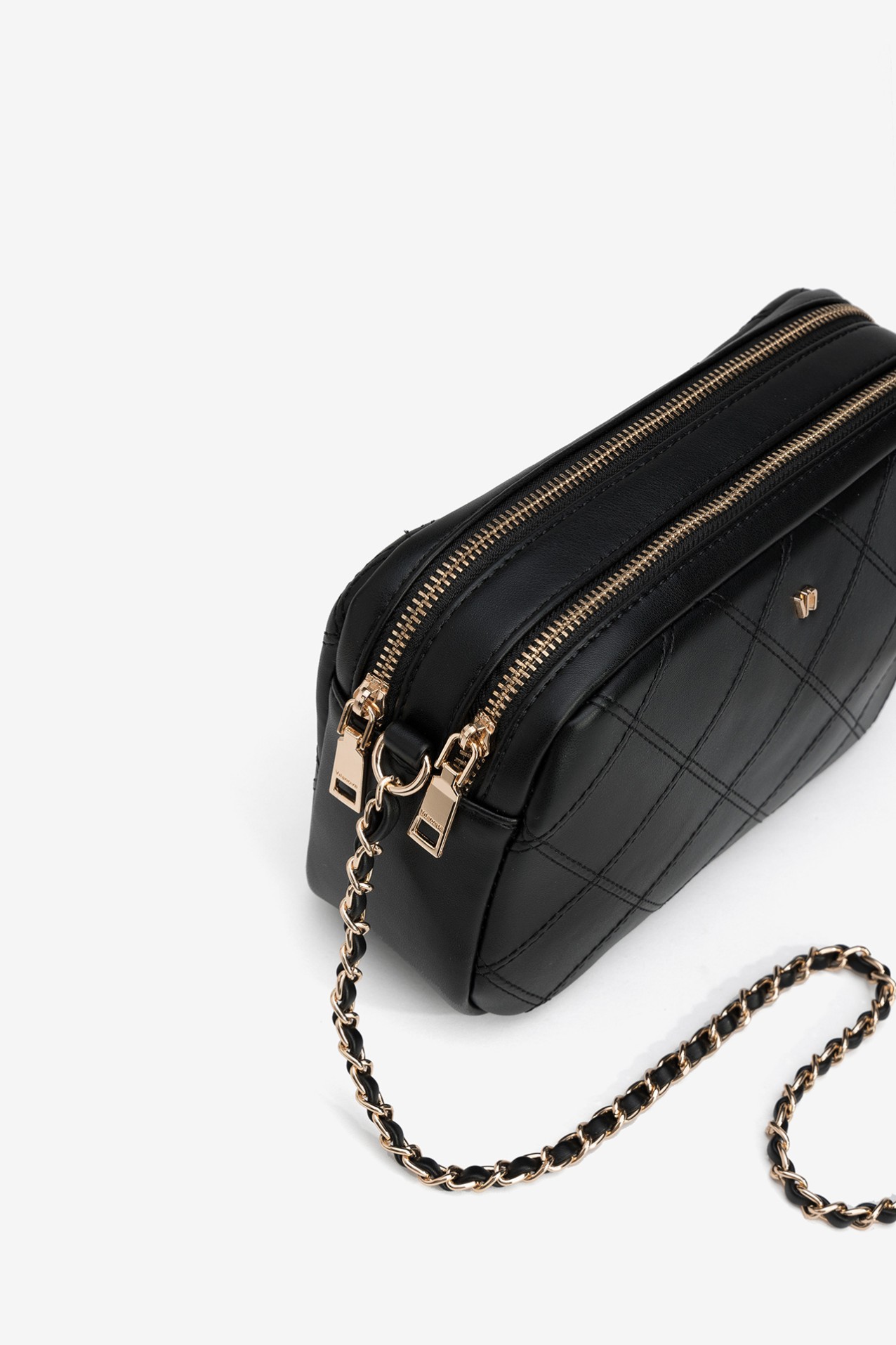 Black Quilted Crossbody Bag