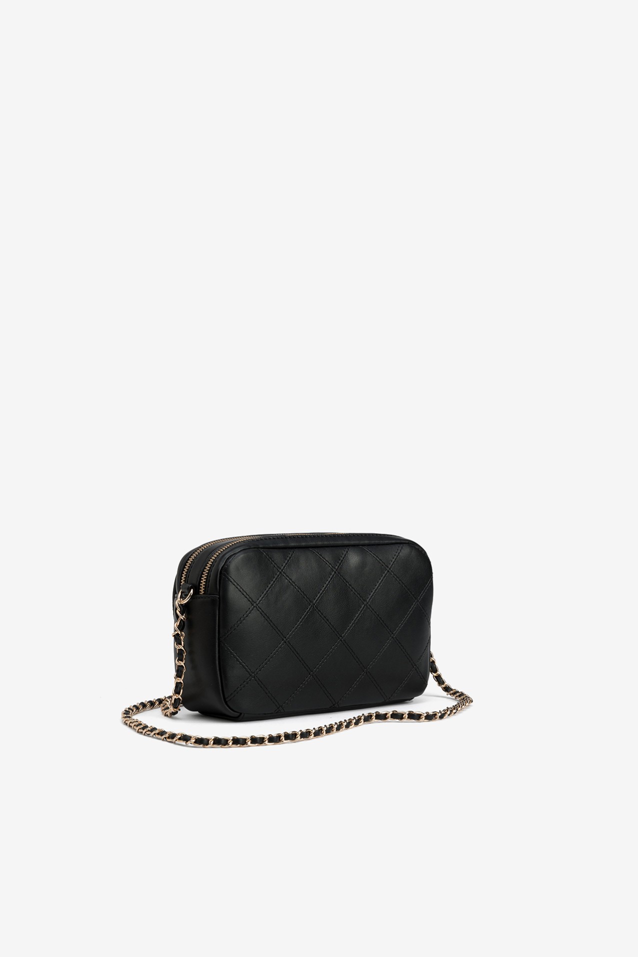 Black Quilted Crossbody Bag