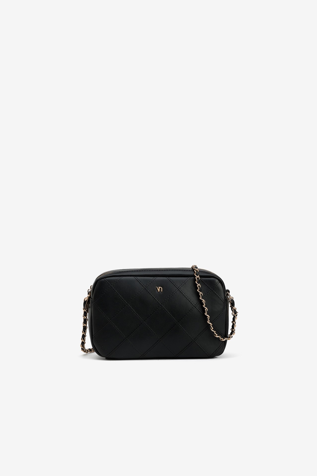 Black Quilted Crossbody Bag