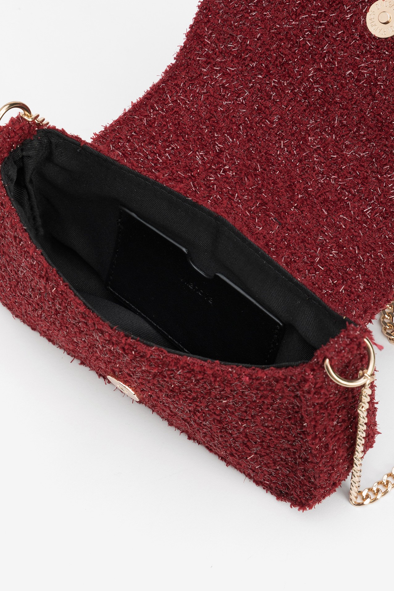 Carteira Vinho com Corrente