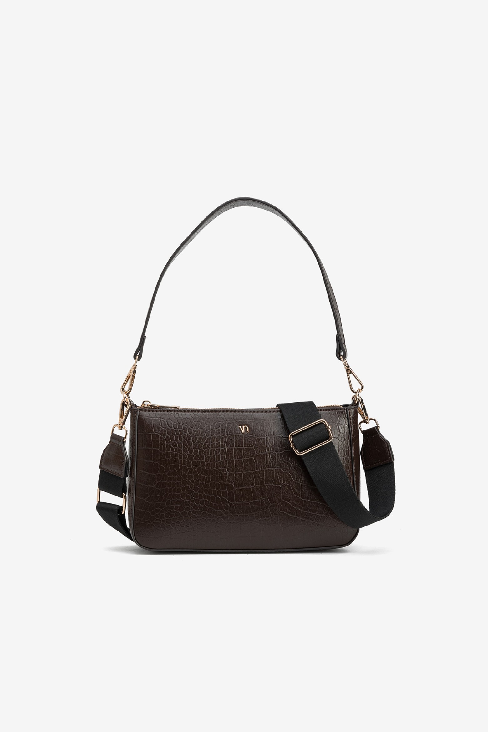 Carteira Castanha Texturizada