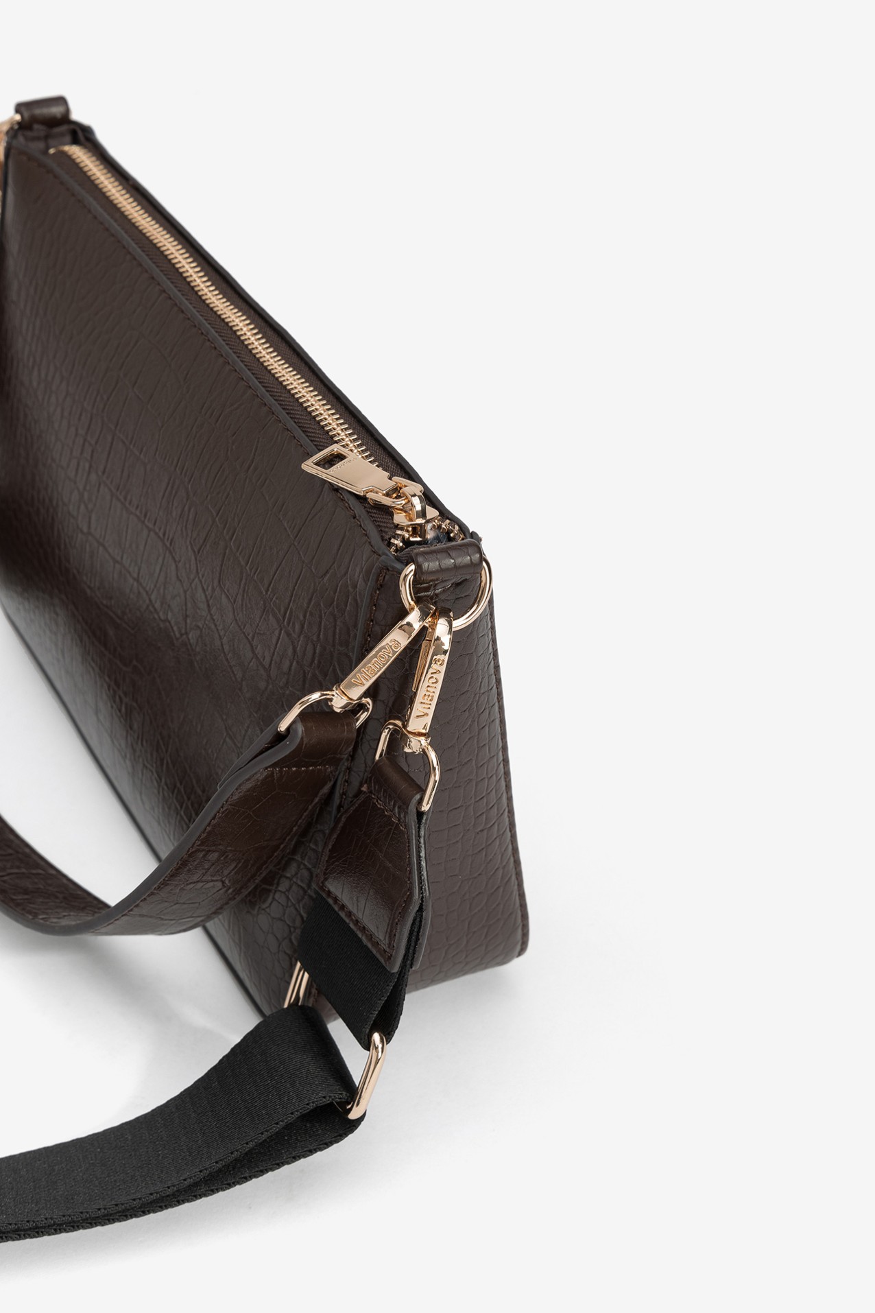 Carteira Castanha Texturizada