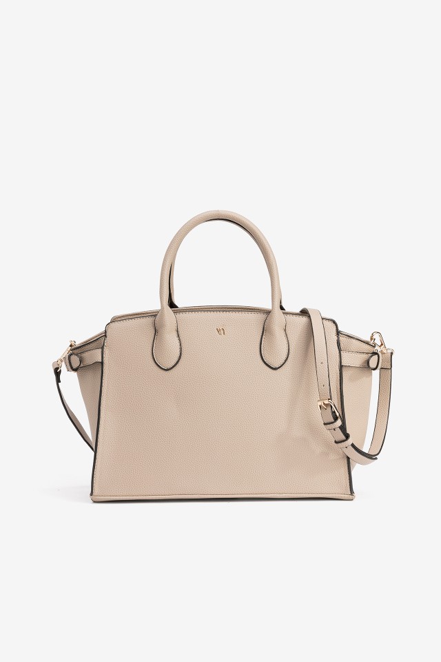Bolso beige oscuro elegante